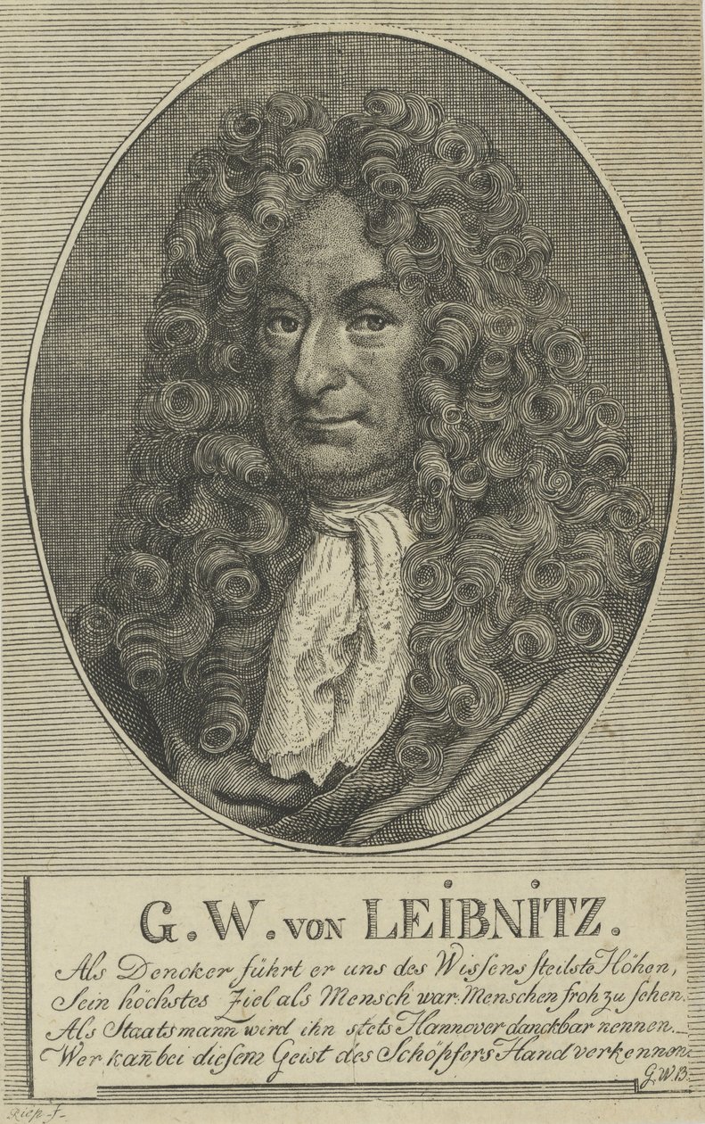 Gottfried Wilhelm Leibniz da Unbekannt