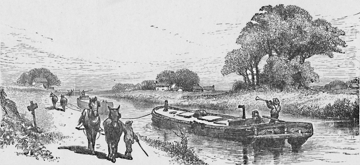 Barca di grano sul Canale Erie da Unbekannt