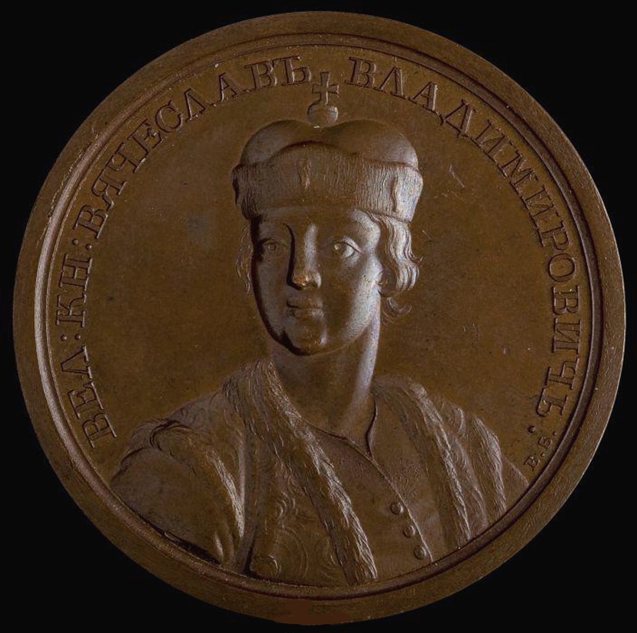 Gran Principe Viacheslav I Vladimirovich di Kiev dalla serie di medaglie storiche, 1770s da Unbekannt