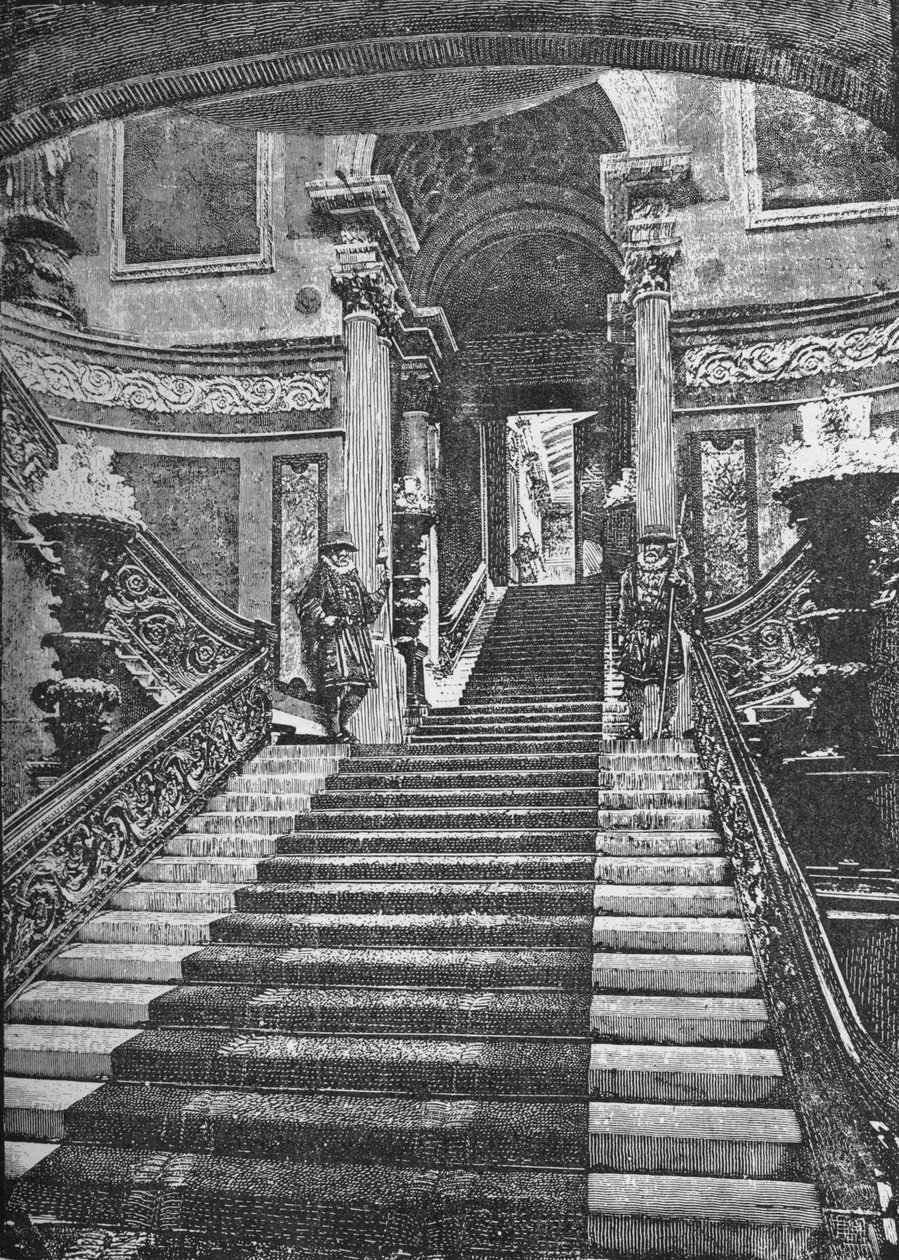 Grande scalinata, Buckingham Palace, 1890 da Unbekannt