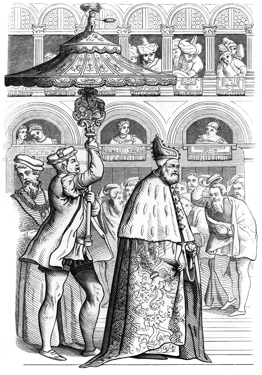 Grande processione del Doge, Venezia, Italia, XVI secolo, 1849 da Unbekannt