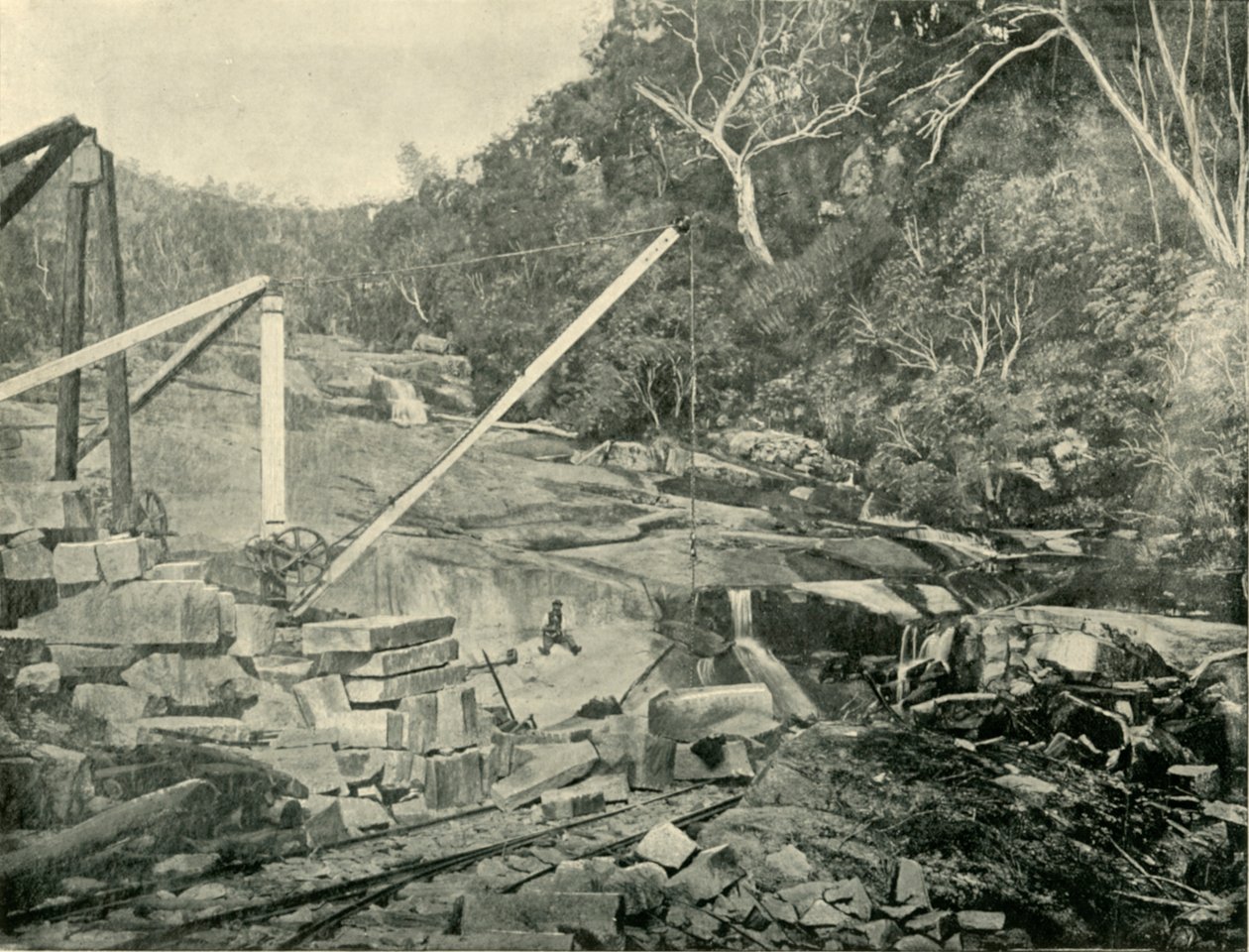 Cave di granito, Trawool, Victoria da Unbekannt