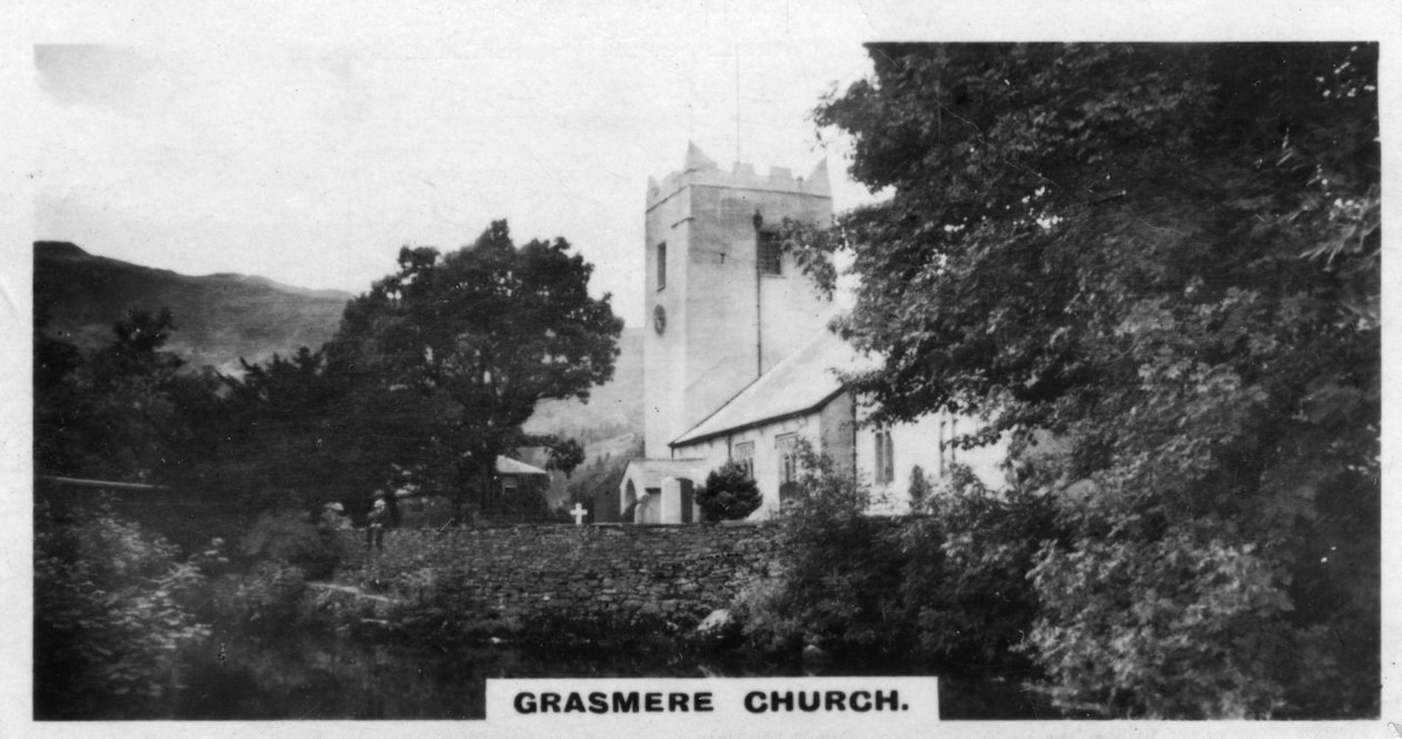 Chiesa di Grasmere, luogo di sepoltura di Wordsworth, Cumbria, c1920 da Unbekannt