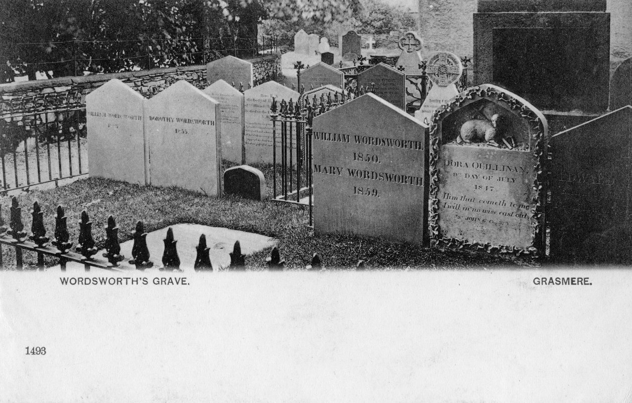 Tomba del poeta William Wordsworth, Grasmere, Westmorland, XX secolo da Unbekannt