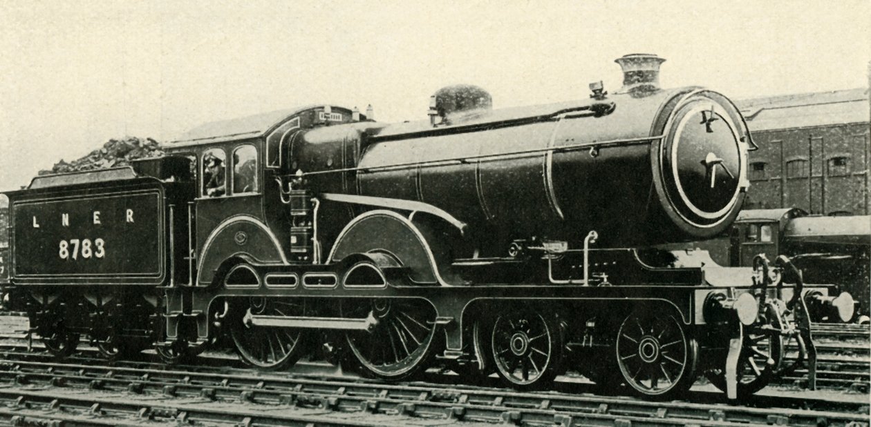 Tipo Great Eastern 4-4-0 in livrea speciale per treni reali, c1930 da Unbekannt