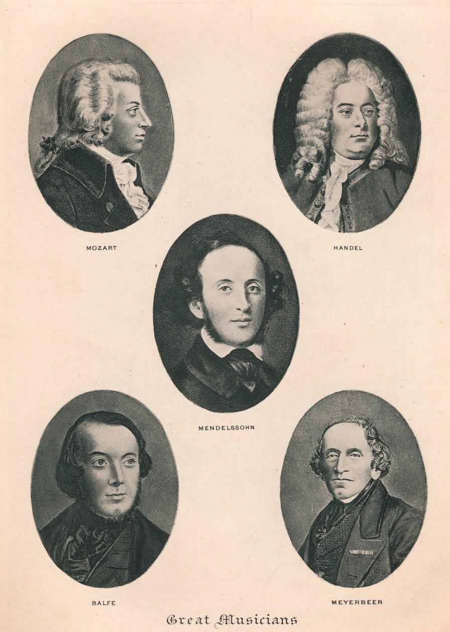 Grandi musicisti - Tavola IV., 1895 da Unbekannt