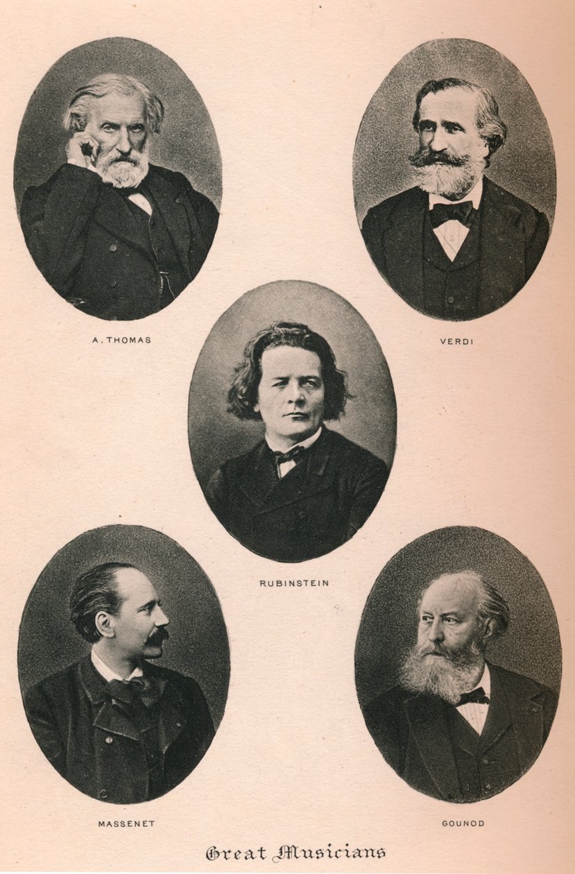 Grandi musicisti - Tavola I., 1895 da Unbekannt