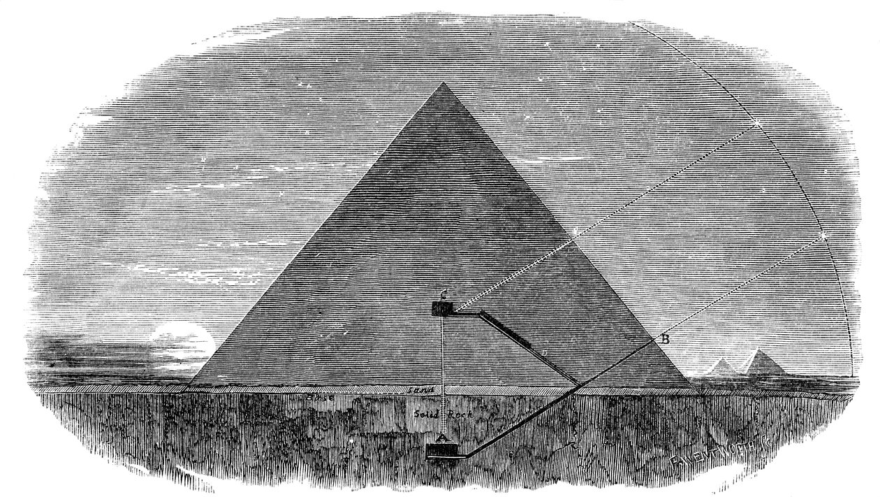 Grande Piramide di Cheope a Giza usata come osservatorio astronomico da Unbekannt