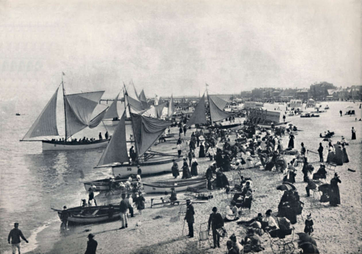 Great Yarmouth - Una scena tipica sulla spiaggia da Unbekannt