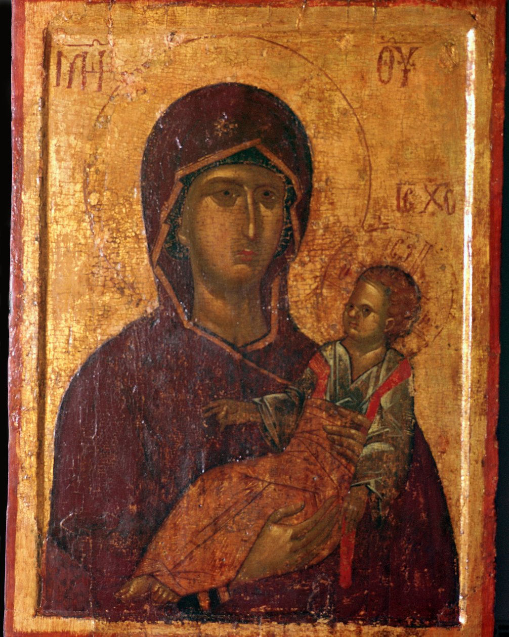 Icona greca della Vergine e del Bambino da Unbekannt
