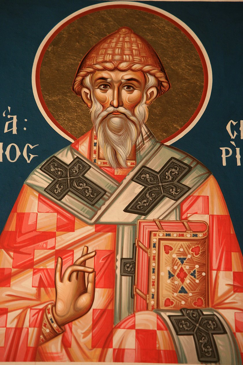 Icona greco-ortodossa raffigurante San Spiridione, Salonicco, Grecia da Unbekannt