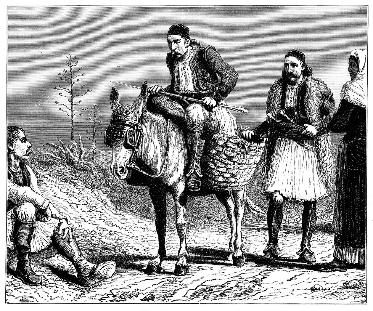 Contadini greci, c1890 da Unbekannt