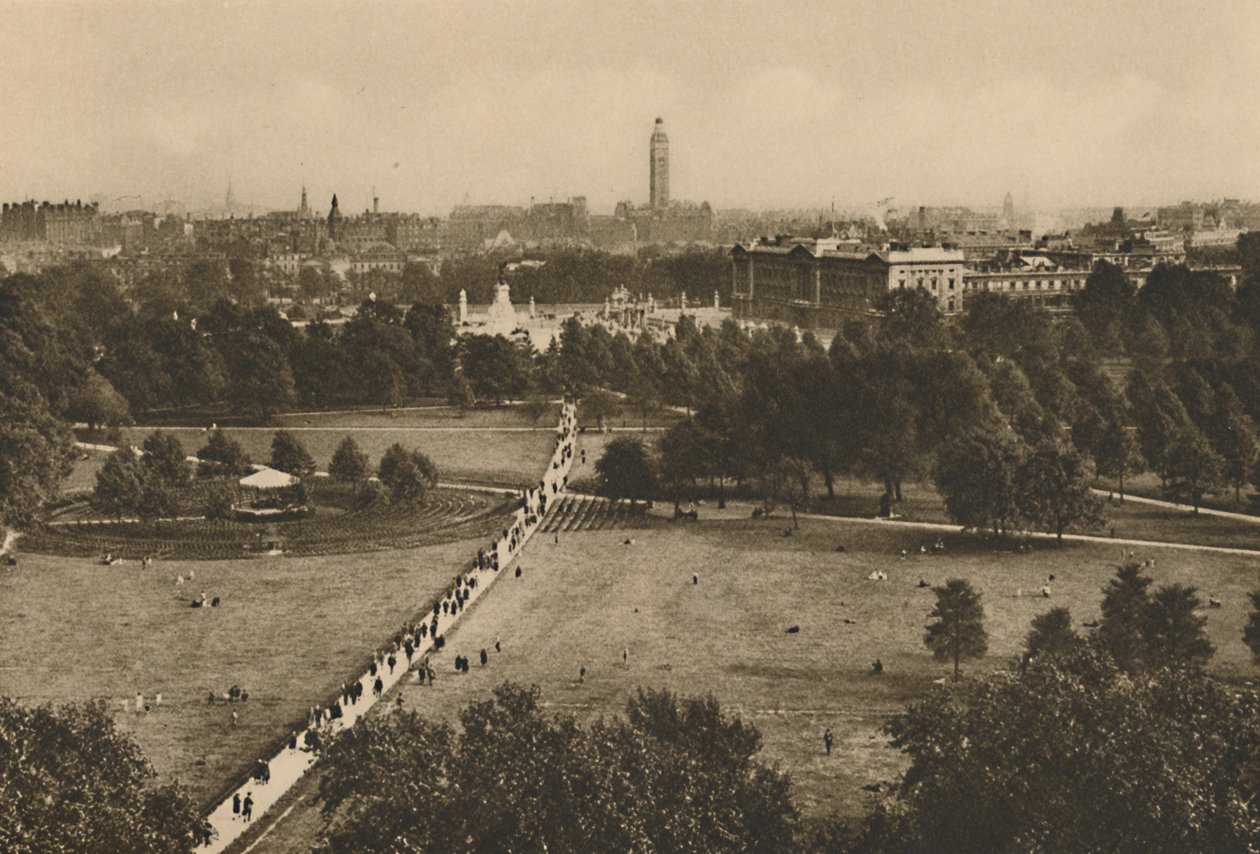 Green Park e Westminster dalla Struttura che ha Usurpato il Sito del Vecchio Devonshire, c1935 da Unbekannt
