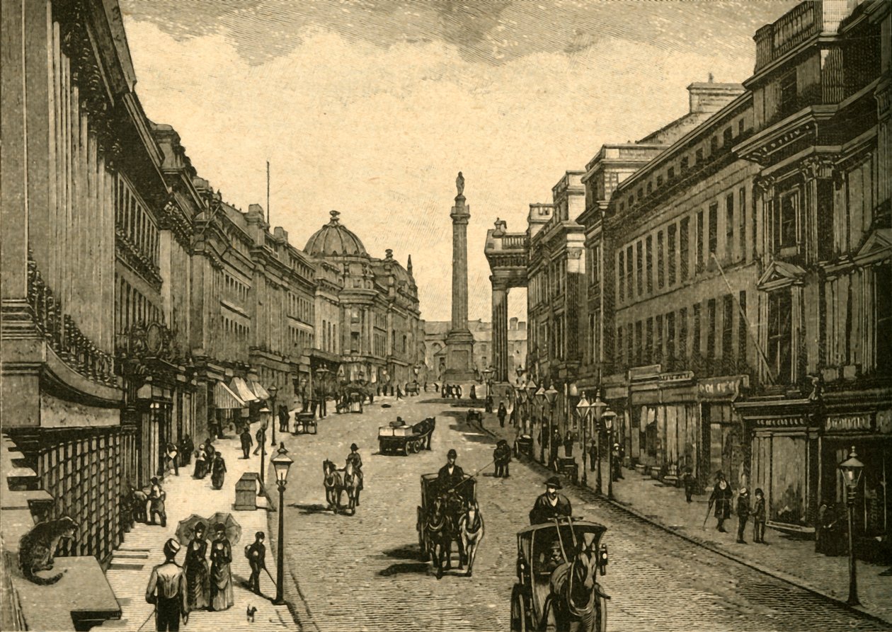 Grey Street, Newcastle-on-Tyne, c1890 da Unbekannt