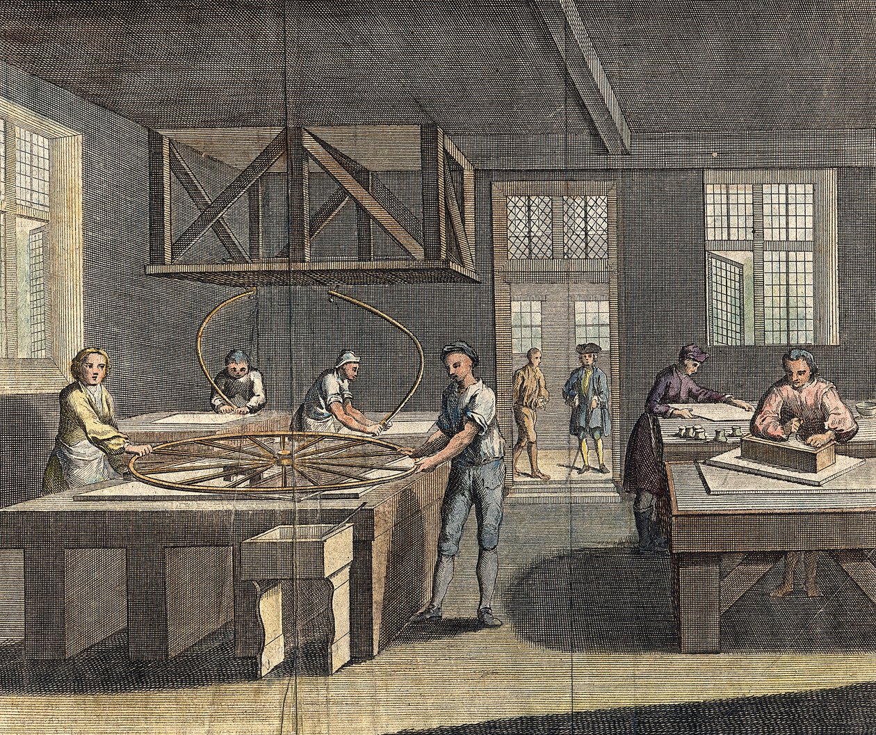 Molatura e lucidatura del vetro piano, 1760 da Unbekannt