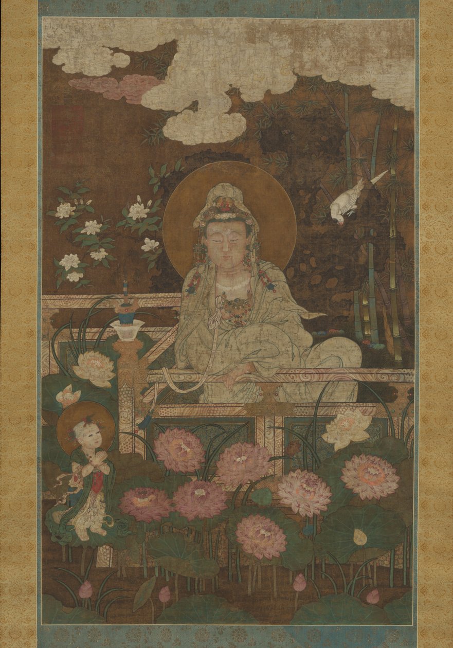 Guanyin come il Bodhisattva dei Nove Loti, 1593 da Unbekannt