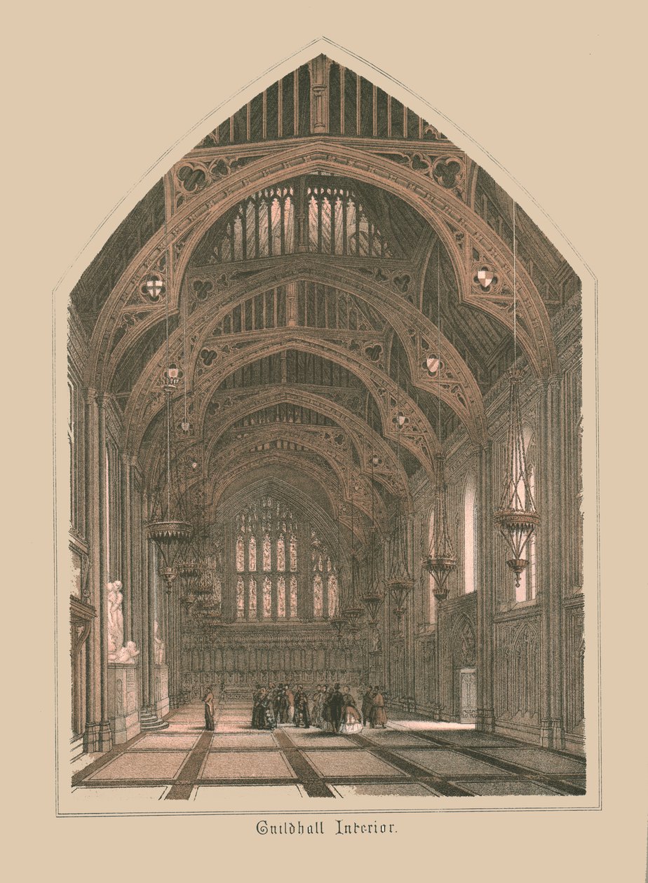 Interno della Guild Hall, 1886 da Unbekannt