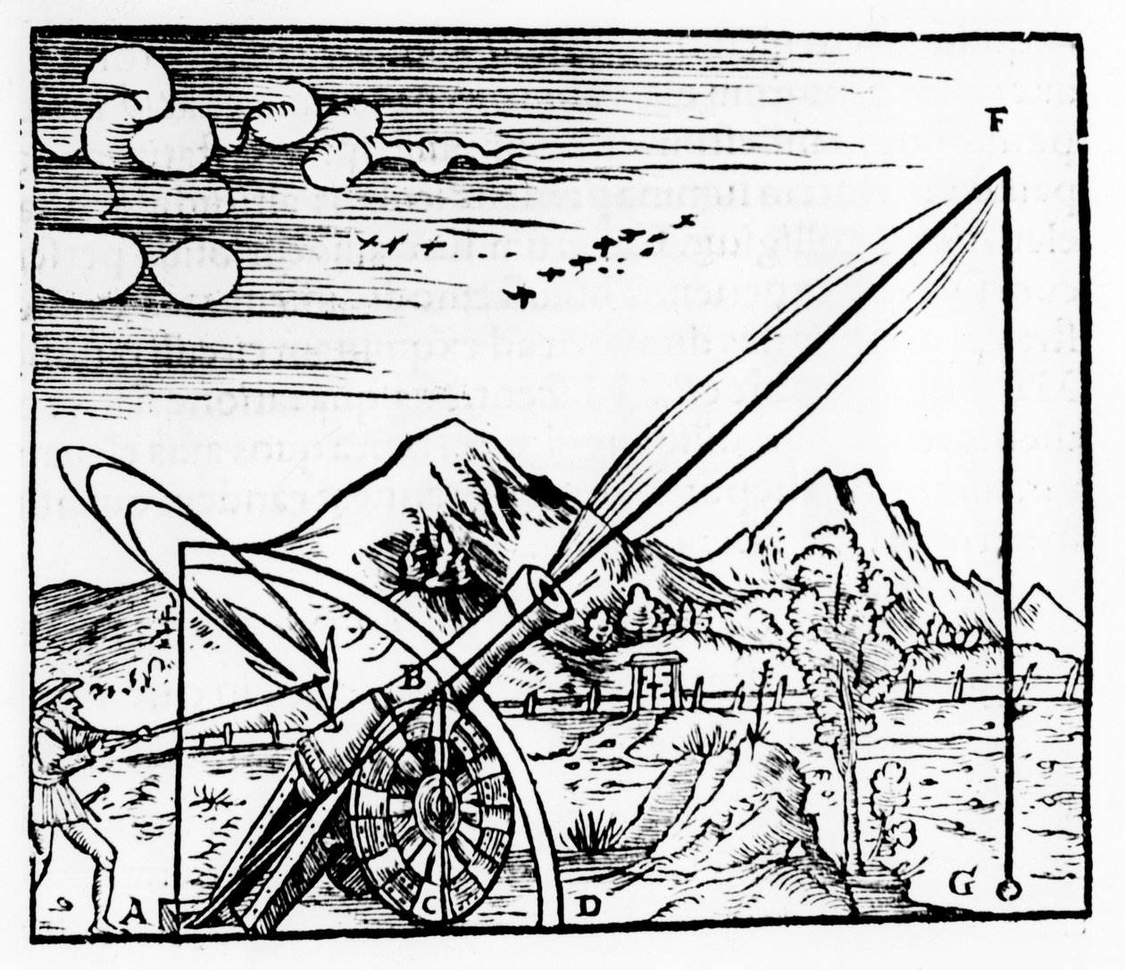 Artigliere che spara un cannone, 1561 da Unbekannt