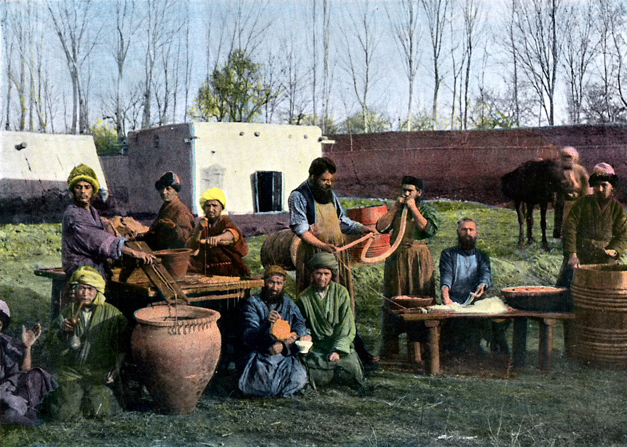 Lavori di concia, Bukhara, Uzbekistan, c1890 da Unbekannt
