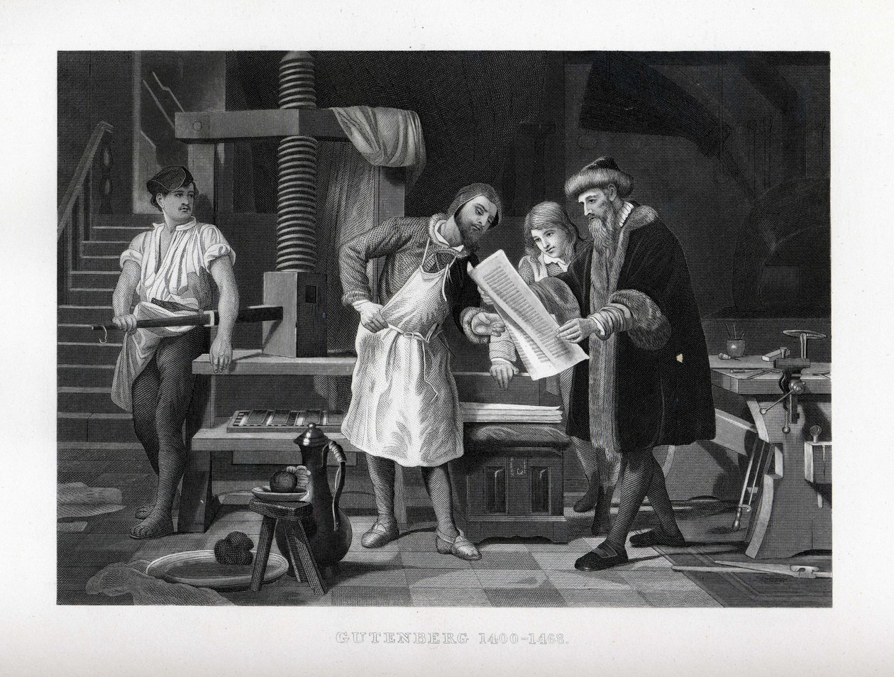 Gutenberg 1400-1468, 1882 da Unbekannt