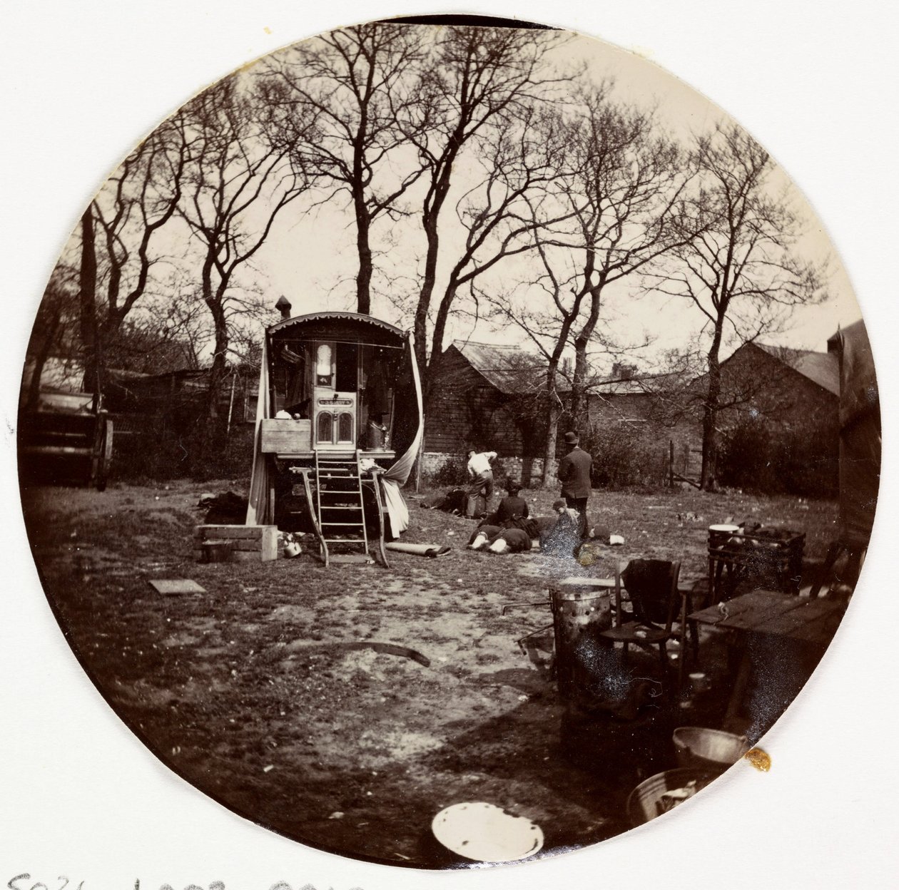 Campo zingaro, circa 1890 da Unbekannt