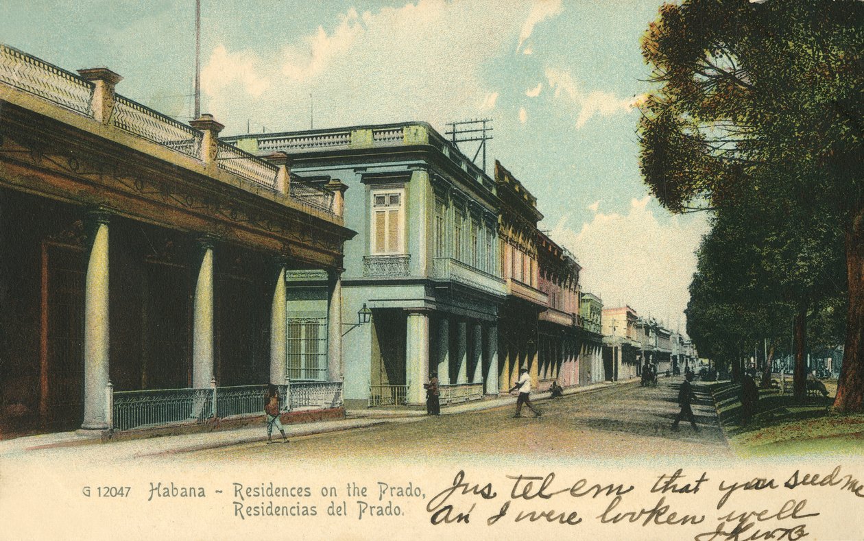 Habana - Residenze sul Prado, 1907 da Unbekannt