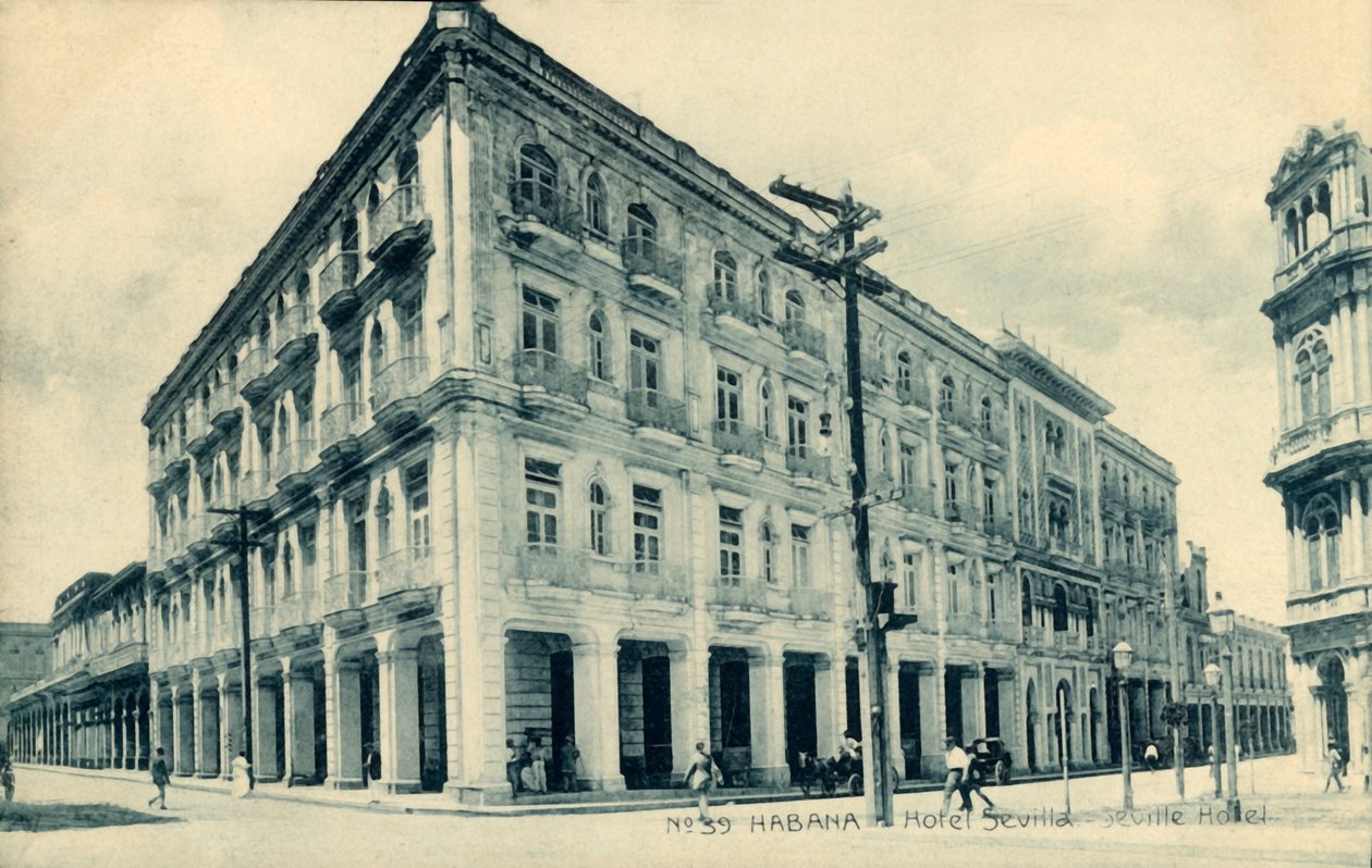 Habana. Hotel Sevilla. Seville Hotel, c1910s da Unbekannt