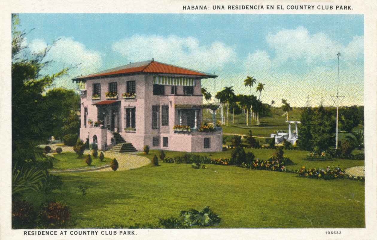 Habana: Una Residenza nel Country Club Park, c1910 da Unbekannt