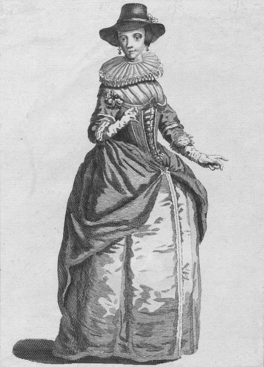 Abito della Lady Mayoress di Londra nel 1640, 1776 da Unbekannt