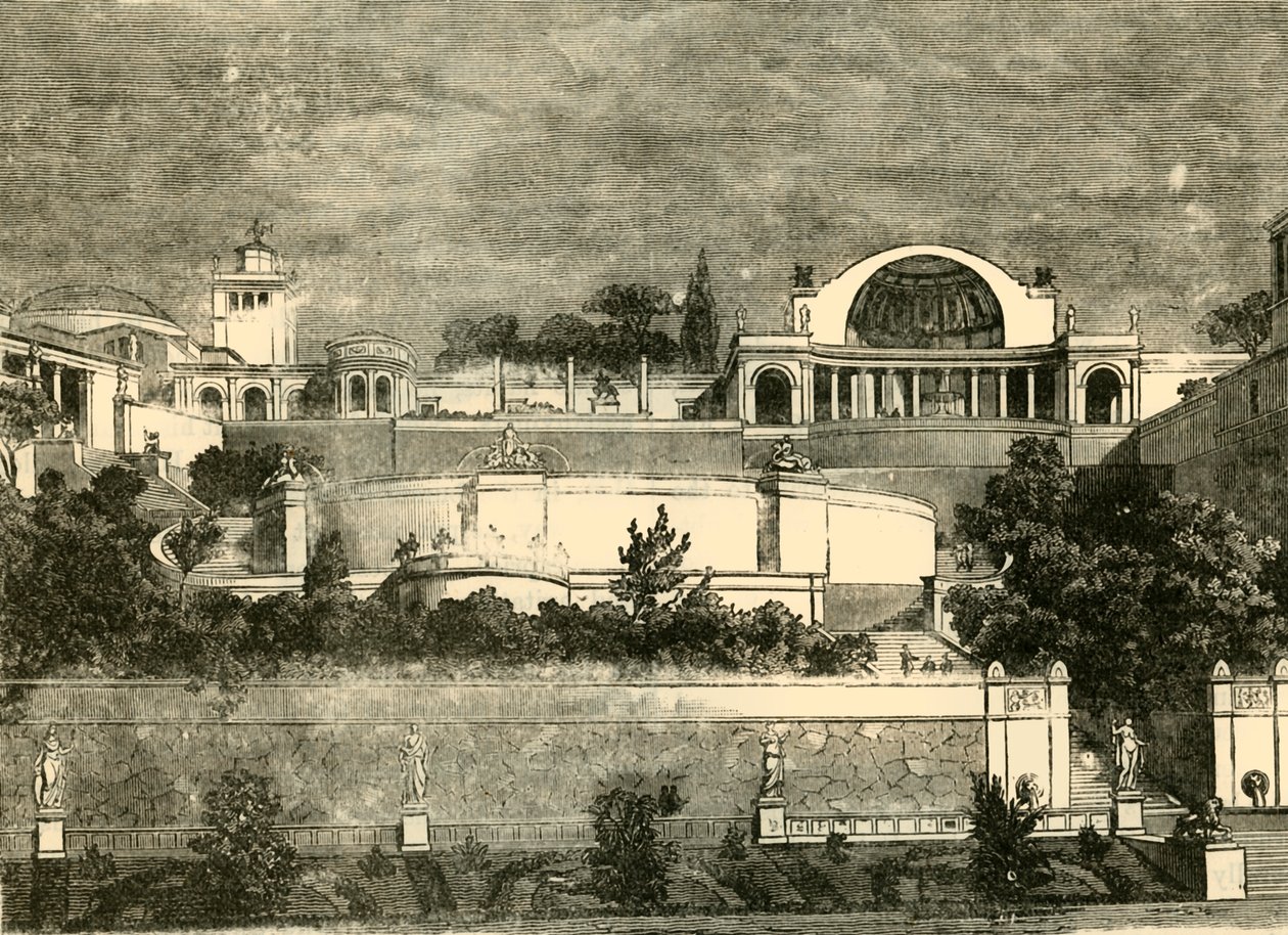 Villa Adriana a Tivoli, 1890 da Unbekannt