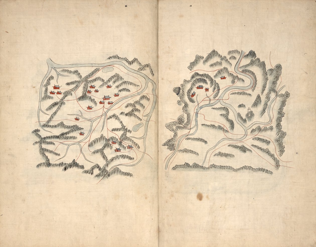 Mappa di Haedong. Mappa di Hosŏ. da Unbekannt