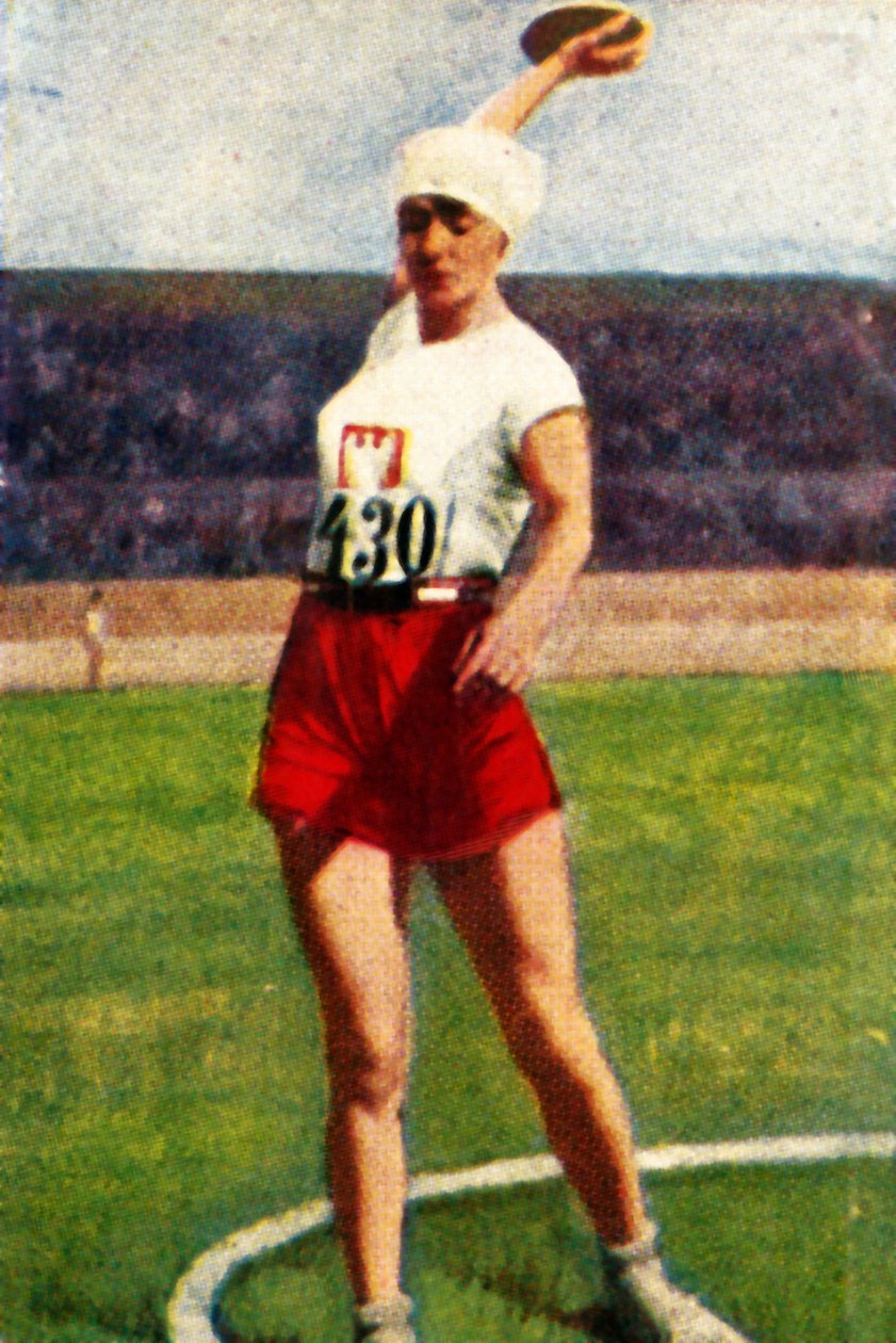 Halina Konopacka della Polonia, campionessa mondiale di lancio del disco, 1928 da Unbekannt