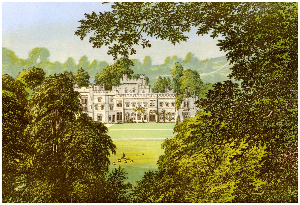 Hampton Court, Herefordshire, casa della famiglia Arkwright, c1880 da Unbekannt
