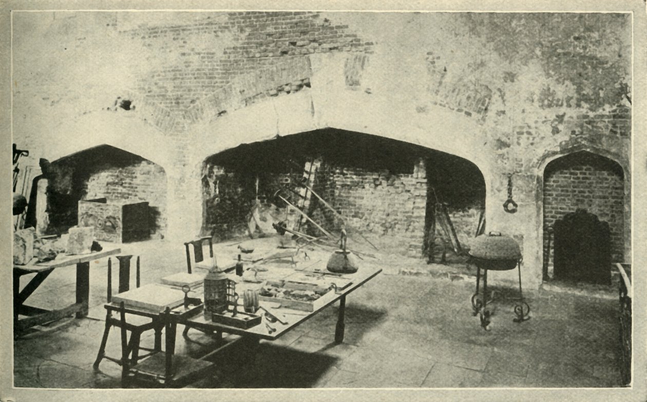 Hampton Court Palace - parte della cucina del palazzo che è mantenuta esattamente com