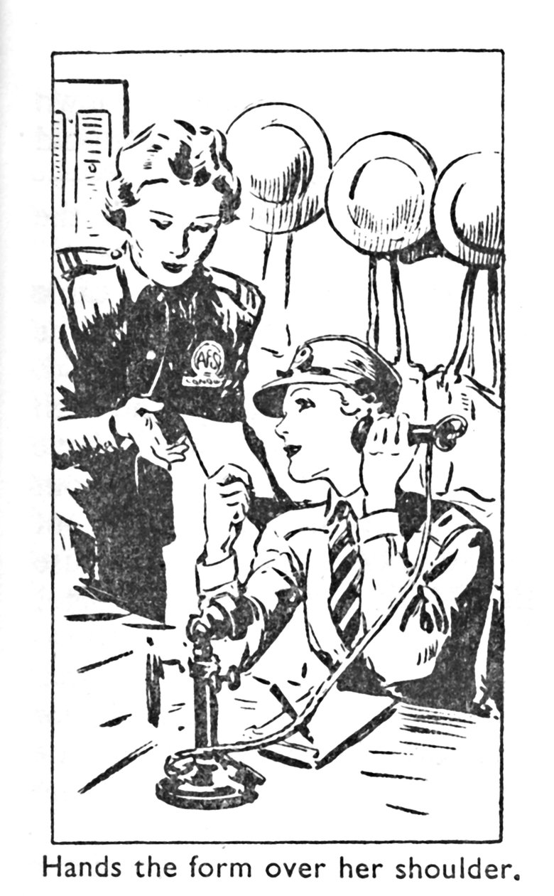 Mani la forma sopra la sua spalla, 1940 da Unbekannt