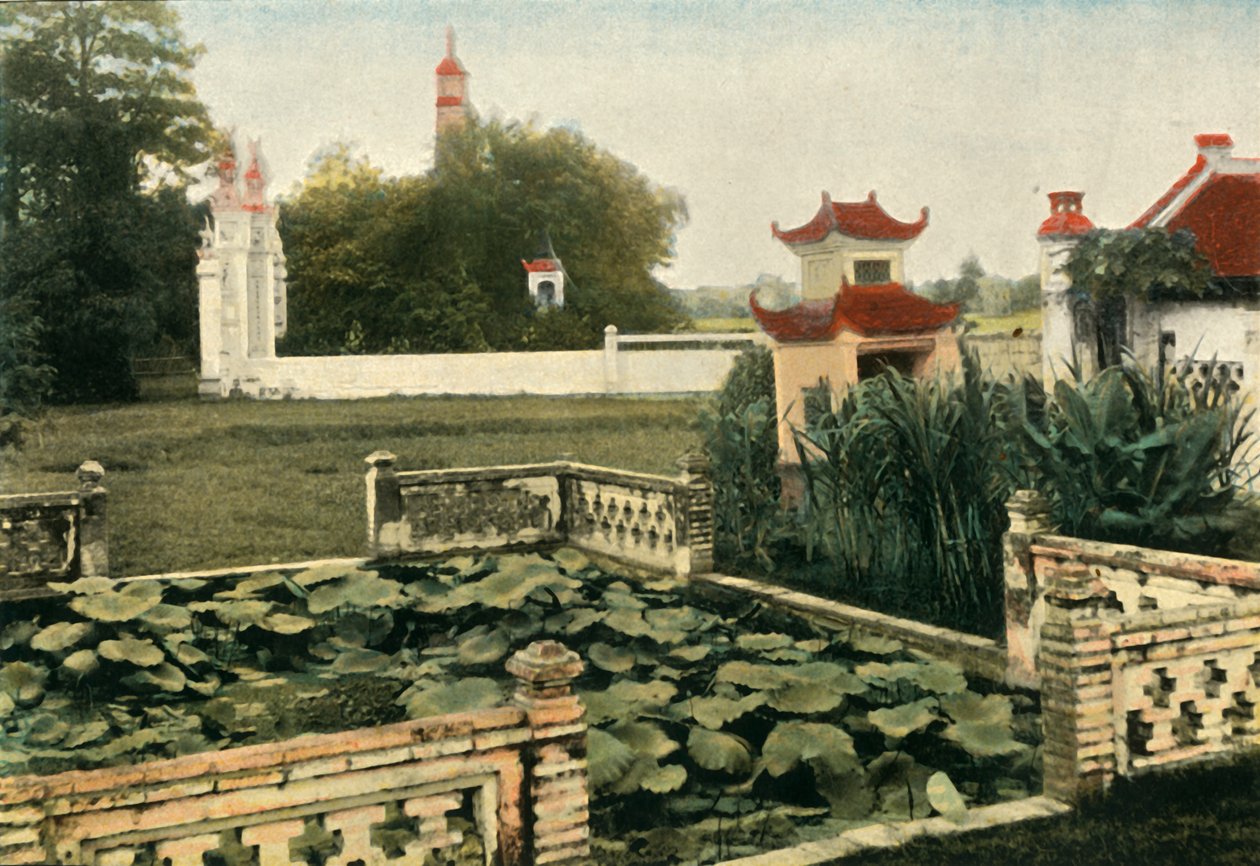 Hanoi. Pagode Du Pinceau, Hanoi. Pagoda But Thap, 1900 da Unbekannt
