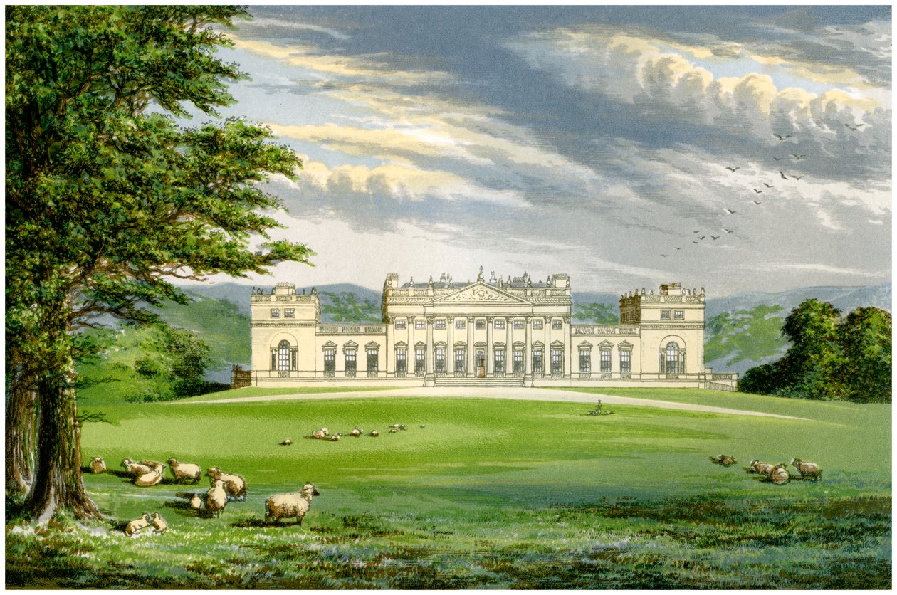 Harewood House, Yorkshire, casa del conte di Harewood, c. 1880 da Unbekannt