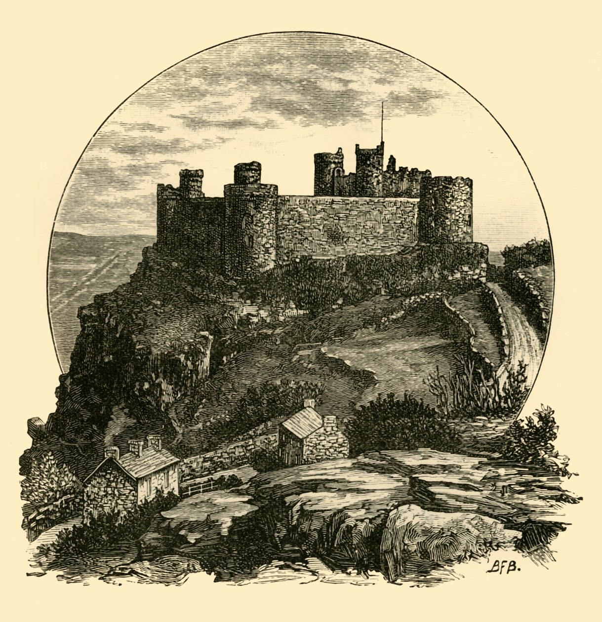 Castello di Harlech, 1898 da Unbekannt