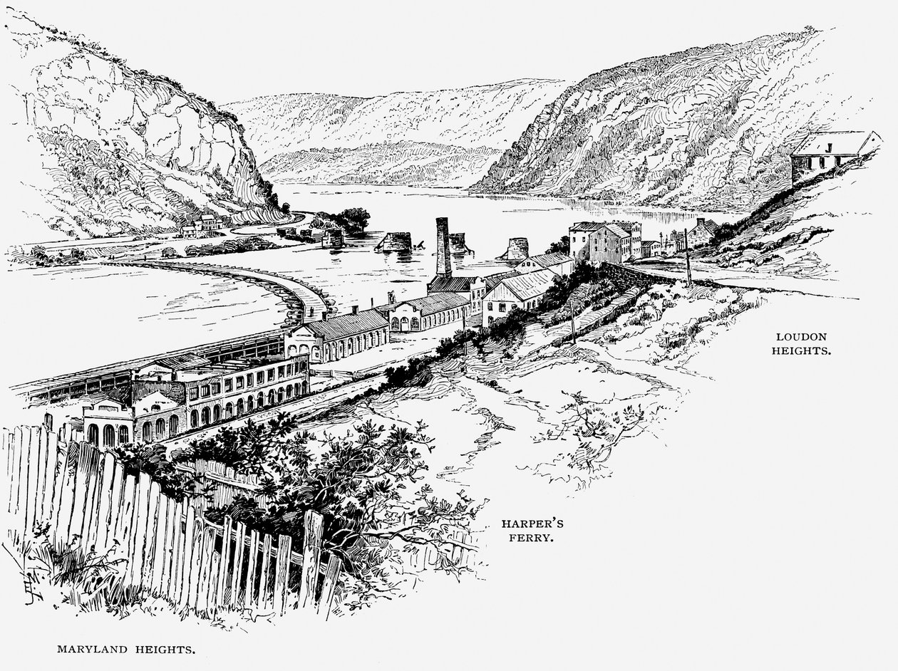 Harpers Ferry, West Virginia, c. 1870 da Unbekannt