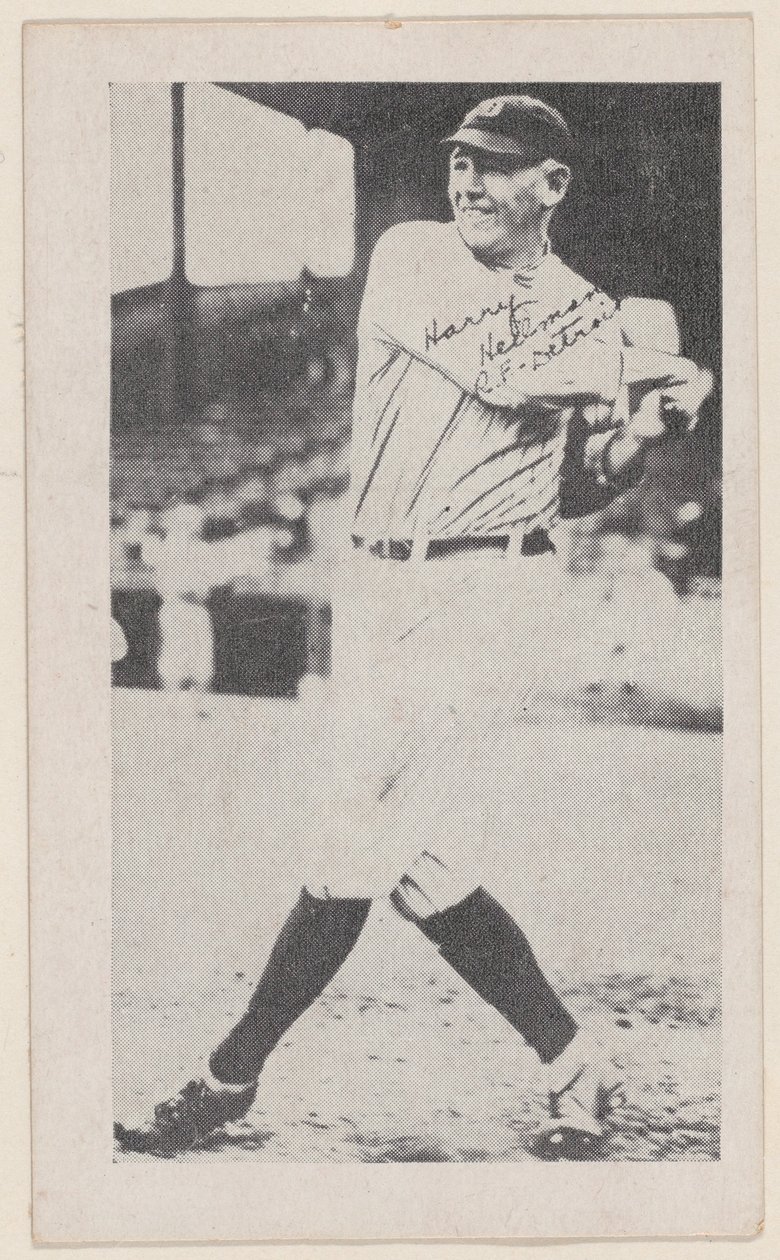 Harry Heilmann, R.F, Detroit, da carte da baseball W575-2, ca. 1921-22 da Unbekannt