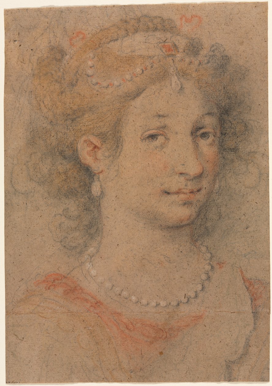 Testa di una donna, 1600s da Unbekannt