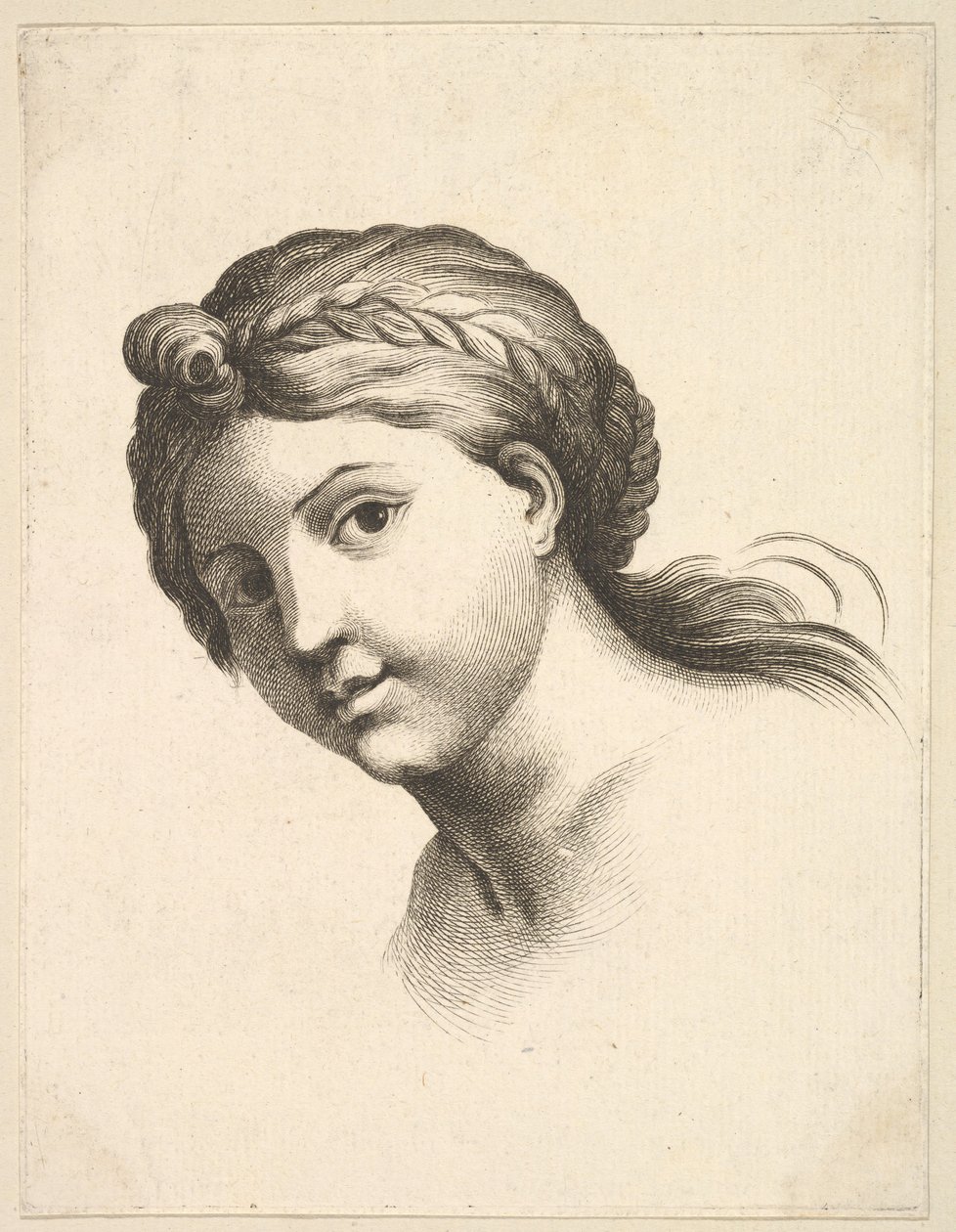 Testa di una donna, da Livre de Têtes Gravées d
