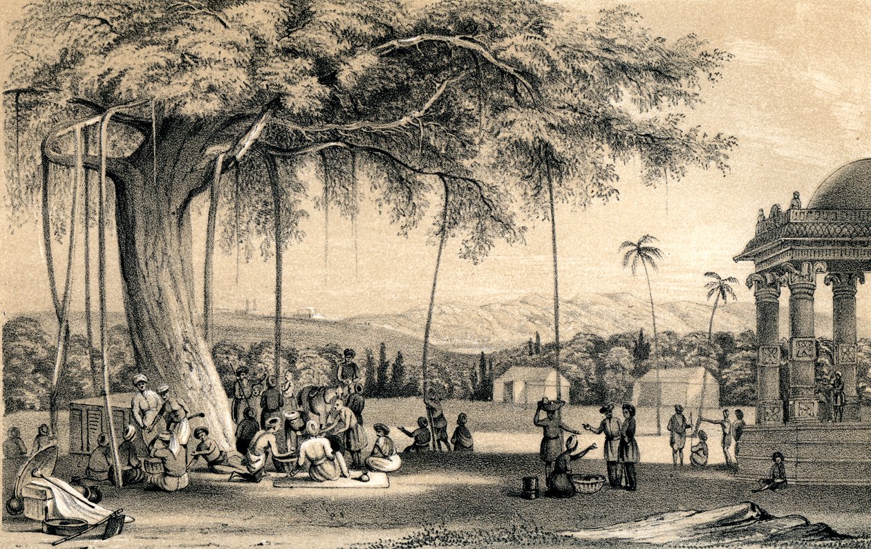 Capo del villaggio che tiene la sua corte, 1847 da Unbekannt
