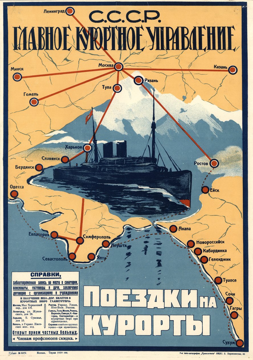 Stazioni termali sul Mar Nero, 1930 da Unbekannt