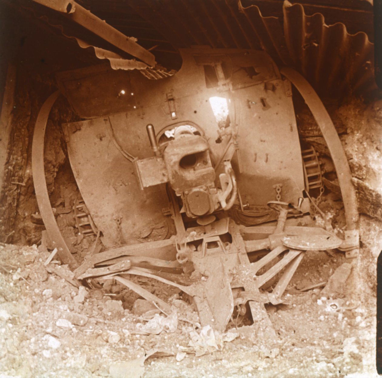 Artiglieria pesante, Somme, Francia settentrionale, 1916 da Unbekannt