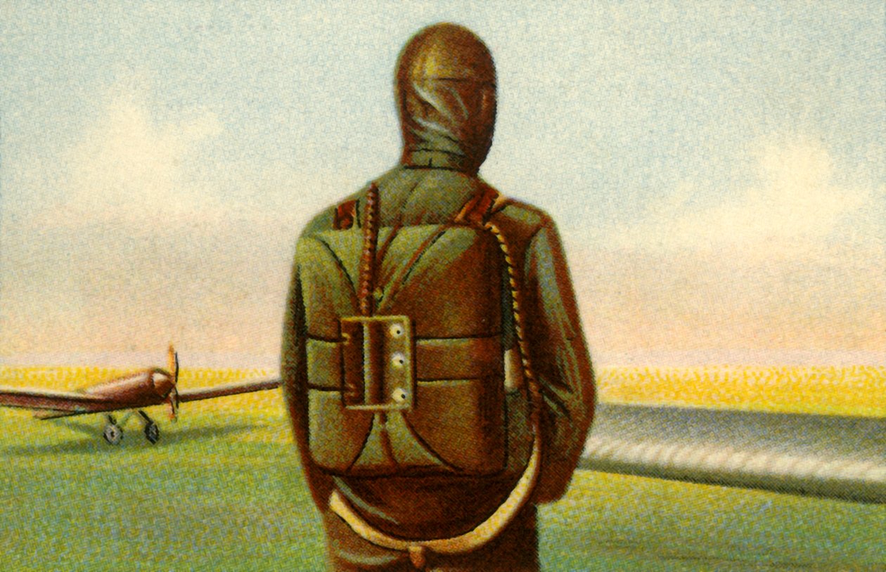 Paracadute Heinecke, c1918, 1932 da Unbekannt