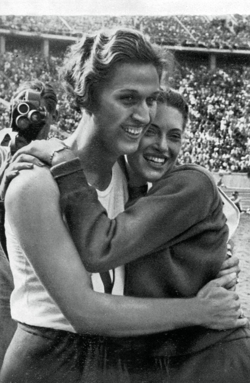 Helen Stephens e Alice Arden, atlete americane, Olimpiadi di Berlino, 1936 da Unbekannt