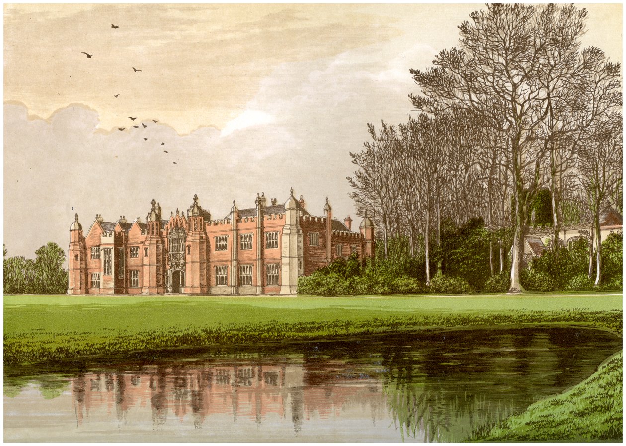 Hengrave Hall, Suffolk, casa della famiglia Gage, c1880 da Unbekannt