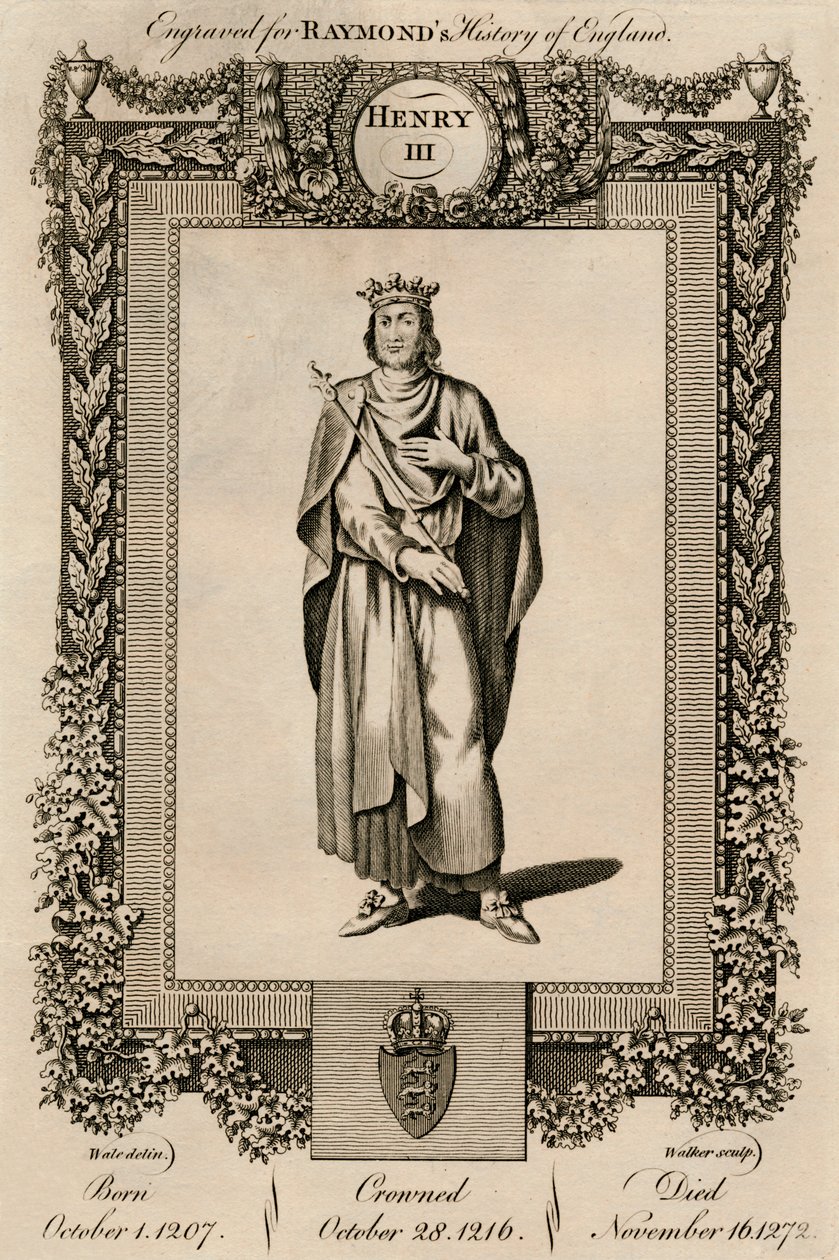 Enrico III, 1207-1272, c1787 da Unbekannt