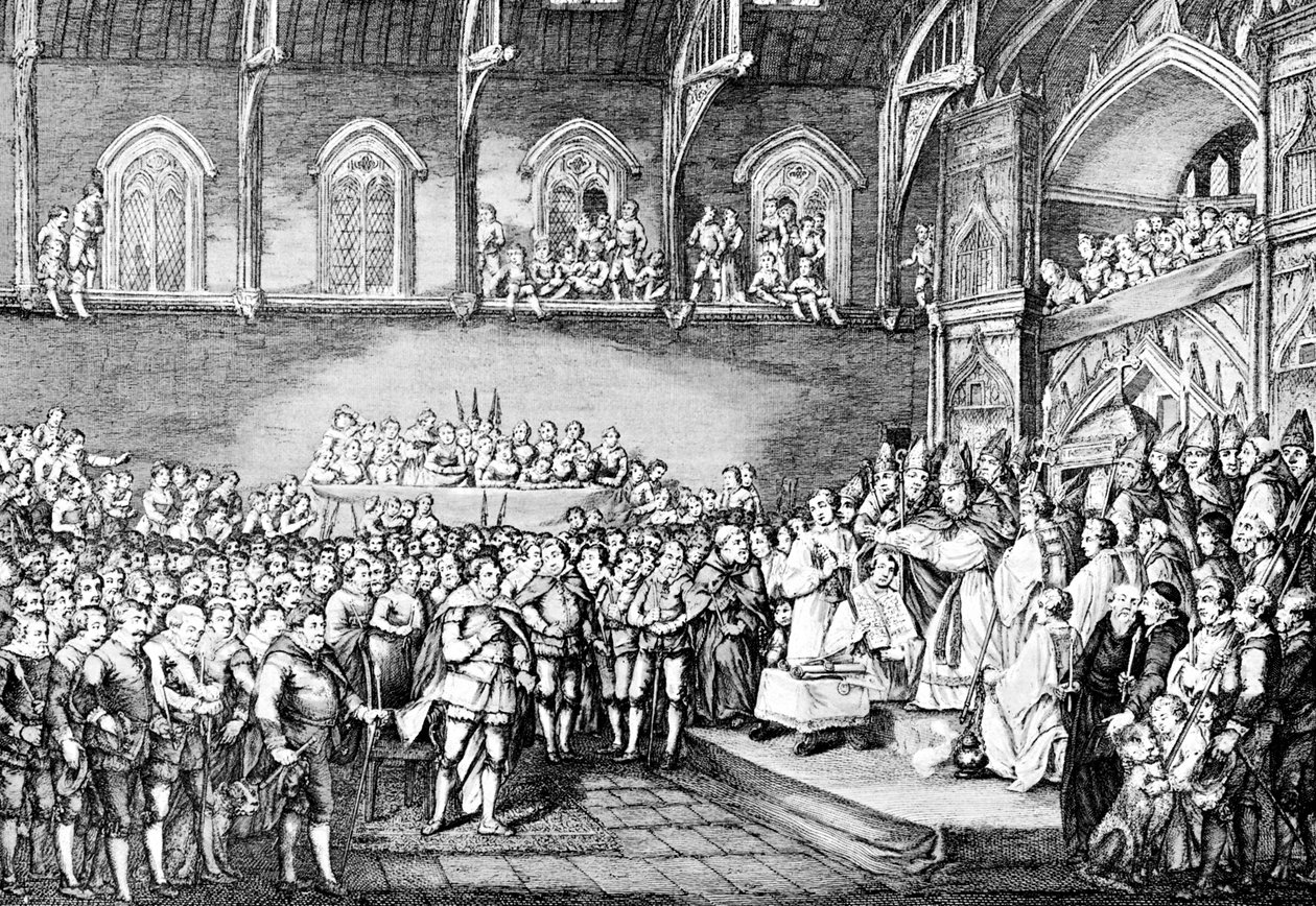 Enrico III rinnova la Magna Carta nel 1253, 1905 da Unbekannt
